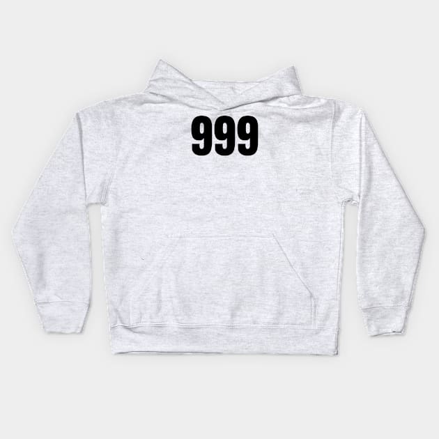 999 Kids Hoodie by Jitesh Kundra